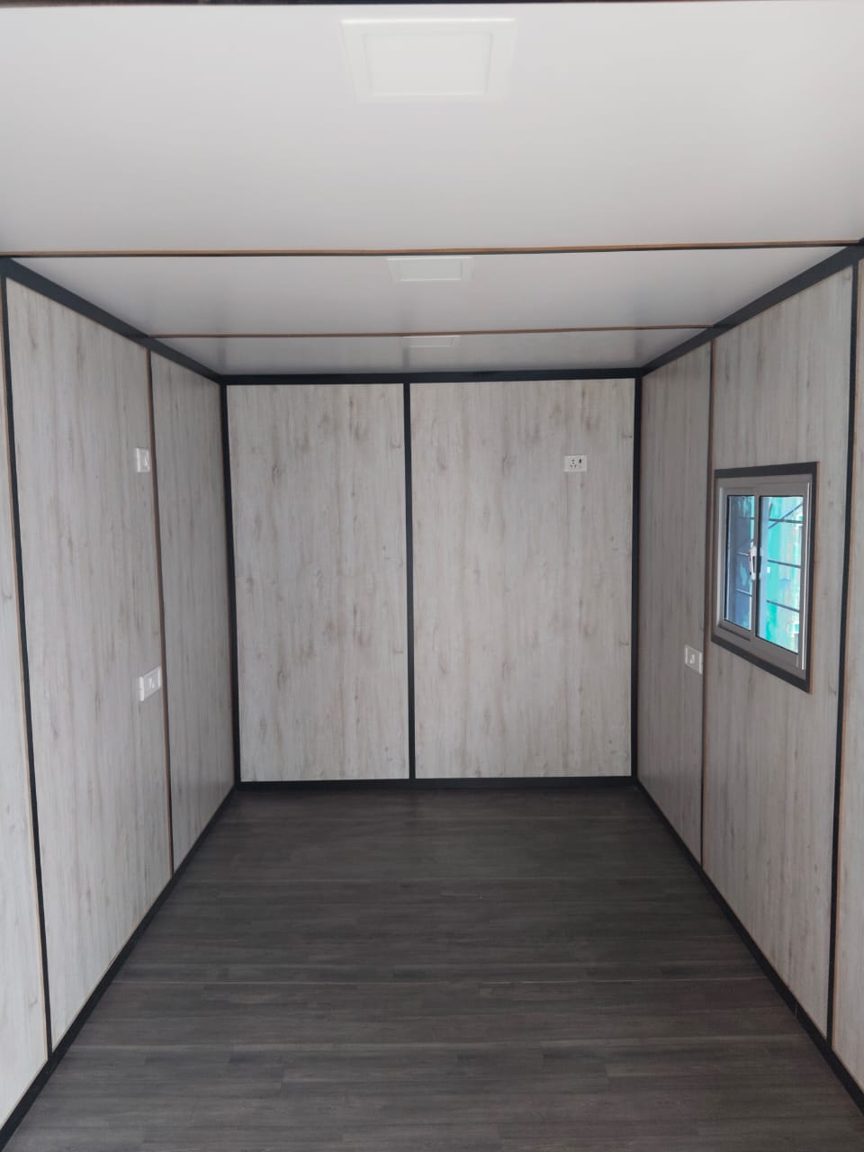 Container home in mountain setting